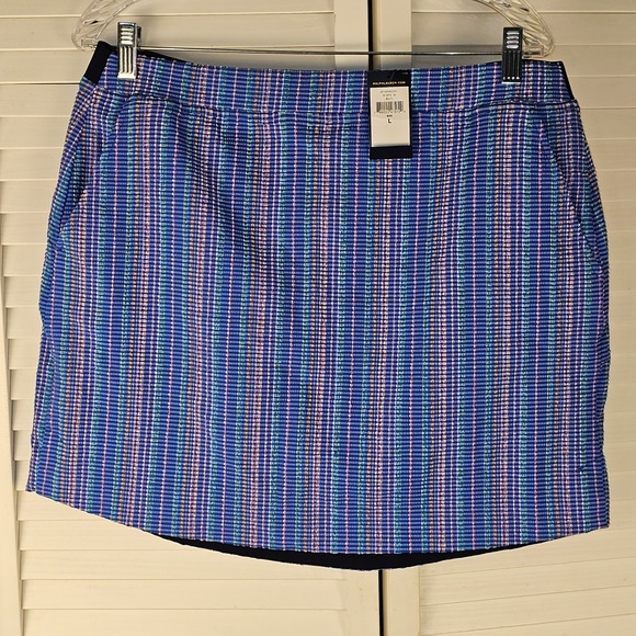 NWT Polo Ralph Lauren Womens‎ Falda Seersucker Golf Skort Large